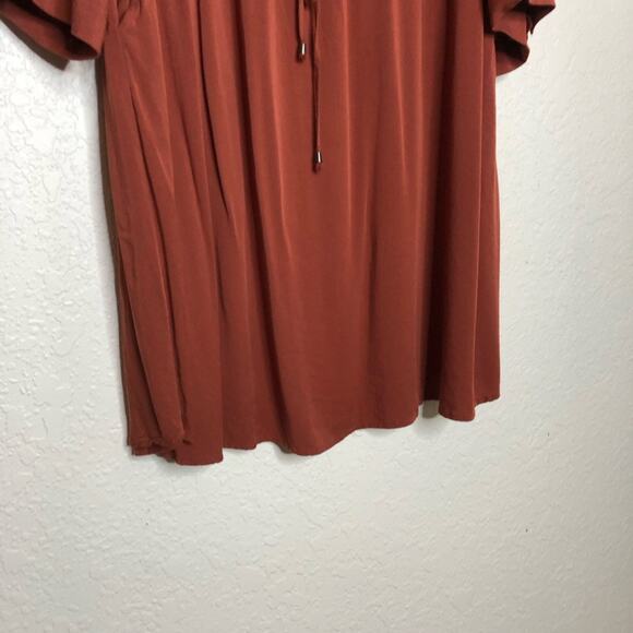 Torrid rust orange zip front drawstring waist dress size 2 or 2X - Picture 6 of 15